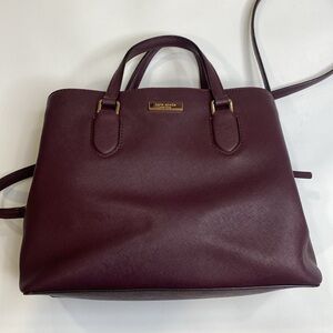 kate spade Burgundy Leather Satchel